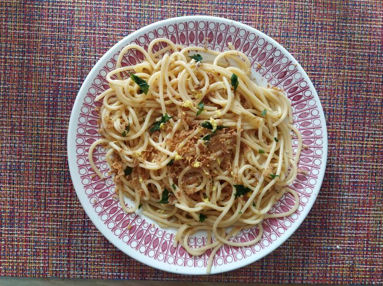 Spaghetti con bottarga