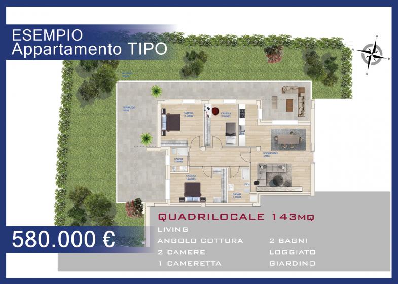 QUADRILOCALE 143 MQ - € 580.000